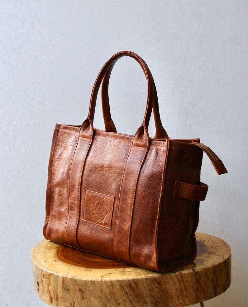 Tote Bag Grande de cuero