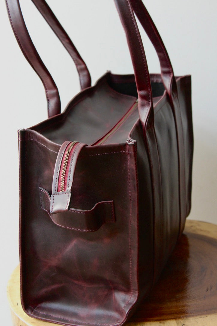 Tote Bag Grande de cuero